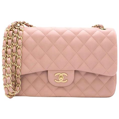 chanel classic flap light pink|Chanel jumbo double flap bag.